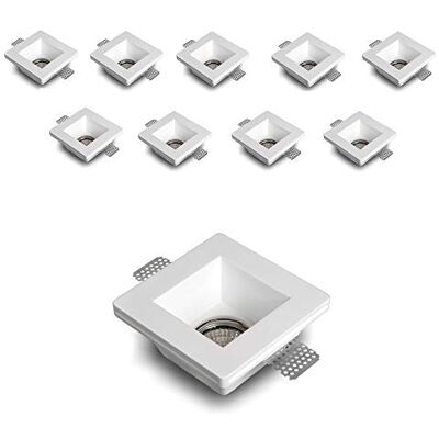 Eurekaled Reflektor do zabudowy z gipsu ceramicznego, biały, oferta 10 sztuk Eurekaled Reflektor do zabudowy z gipsu ceramicznego, biały, oferta 10 sztuk