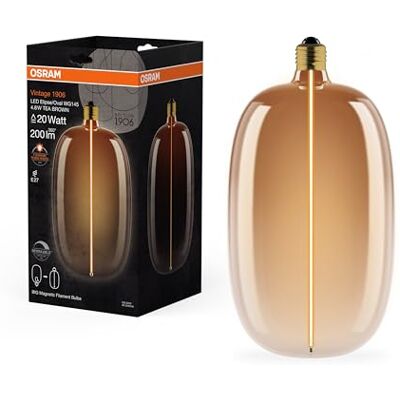 LEDVANCE LED-filamentowa żarówka E27 Ellipse DIM Brązowa - LED bulb LEDVANCE LED-filamentowa żarówka E27 Ellipse DIM Brązowa - LED bulb