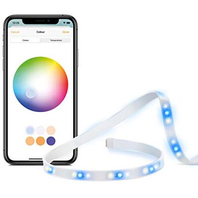 Eve Taśma świetlna Apple HomeKit Smart Home Taśma świetlna LED, pełne spektrum kolorów i biała, 1800 lumenów Eve Taśma świetlna Apple HomeKit Smart Home Taśma świetlna LED, pełne spektrum kolorów i biała, 1800 lumenów