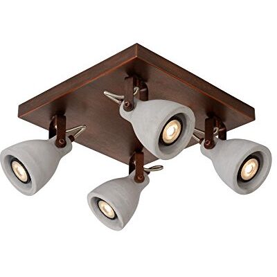 LUCIDE Concri -LED -reflektor sufitowy -średnica 9 cm -Leddim. -GU10-4X5W 3000K, metal, GU10, 5 W, Copper, 30 x 30 x 18 cm LUCIDE Concri -LED -reflektor sufitowy -średnica 9 cm -Leddim. -GU10-4X5W 3000K, metal, GU10, 5 W, Copper, 30 x 30 x 18 cm