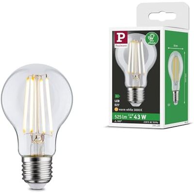Paulmann 29120 żarówka filamentowa Eco-Line 230V LED gruszka E27 opakowanie 1 szt. 525lm 2,5W 3000K przezroczysty, źródło światła Paulmann 29120 żarówka filamentowa Eco-Line 230V LED gruszka E27 opakowanie 1 szt. 525lm 2,5W 3000K przezroczysty, źródło światła