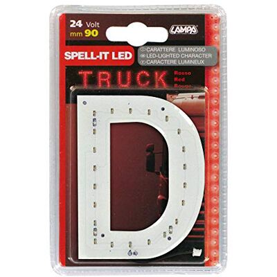 Lampa 98933 naklejka litera D, 24 V, czerwona dioda LED Lampa 98933 naklejka litera D, 24 V, czerwona dioda LED
