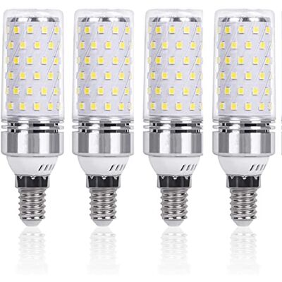 Amnossi Żarówka LED E14 zimna biel, 12 W E14 6000K zamiennik żarówki żarowej 100 W, 1200 lm, AC 220-240 V, nie ściemnialna, opakowanie 4 szt Amnossi Żarówka LED E14 zimna biel, 12 W E14 6000K zamiennik żarówki żarowej 100 W, 1200 lm, AC 220-240 V, nie ściemnialna, opakowanie 4 szt