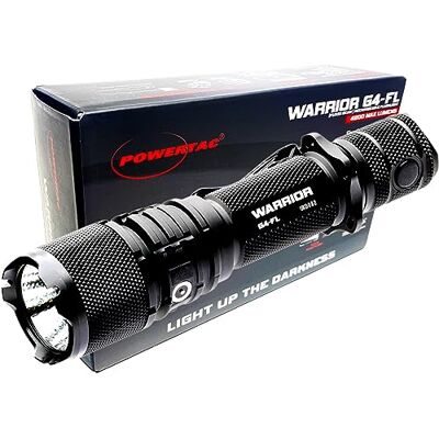 WAR-G4FL PowerTac Warrior G4-FL 4200 lumenów (szeroka wiązka), taktyczna latarka ręczna o wysokim natężeniu światła, wodoodporna, ładowana przez USB latarka LED z podwójnym ładowaniem, magnetyczna latarka LED WAR-G4FL PowerTac Warrior G4-FL 4200 lumenów (szeroka wiązka), taktyczna latarka ręczna o wysokim natężeniu światła, wodoodporna, ładowana przez USB latarka LED z podwójnym ładowaniem, magnetyczna latarka LED