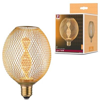 Paulmann 29088 Metallic Glow Edition Standard 230V LED Globe E27 Helix 3,5W 130lm 110mm mosiądz metal 1800K Paulmann 29088 Metallic Glow Edition Standard 230V LED Globe E27 Helix 3,5W 130lm 110mm mosiądz metal 1800K