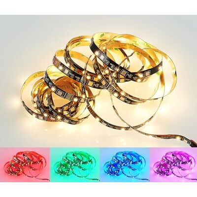 RL LIVE YOUR LIGHT Reality LED Stripe Grip R65545102, czarny plastik, 15 W zestawie RGB LED, skrócony 500 cm, pilot zdalnego sterowania, zmiana koloru RL LIVE YOUR LIGHT Reality LED Stripe Grip R65545102, czarny plastik, 15 W zestawie RGB LED, skrócony 500 cm, pilot zdalnego sterowania, zmiana koloru