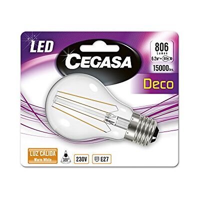 cegasa Żarówka LED 2700 K E27, 6,2 W, 106 x 60 x 60 cm cegasa Żarówka LED 2700 K E27, 6,2 W, 106 x 60 x 60 cm