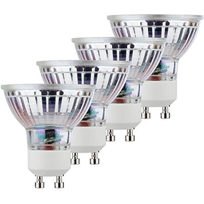 MÜLLER LICHT MÜLLER-LICHT 400282_zestaw A+, zestaw 4 lamp odblaskowych retro LED zastępuje 45 W, szkło, 5 W, GU10, srebrny, 5 x 5 x 5,3 cm MÜLLER LICHT MÜLLER-LICHT 400282_zestaw A+, zestaw 4 lamp odblaskowych retro LED zastępuje 45 W, szkło, 5 W, GU10, srebrny, 5 x 5 x 5,3 cm