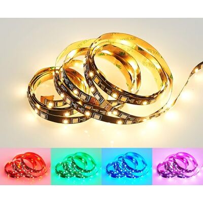 RL LIVE YOUR LIGHT Reality LED Stripe Grip R65543102, czarny plastik, 10,5 W zestawie RGB LED, skrócenie 300 cm, pilot zdalnego sterowania, zmiana koloru RL LIVE YOUR LIGHT Reality LED Stripe Grip R65543102, czarny plastik, 10,5 W zestawie RGB LED, skrócenie 300 cm, pilot zdalnego sterowania, zmiana koloru