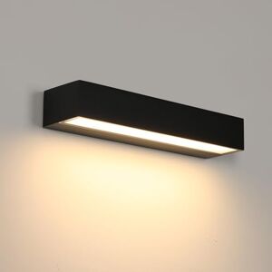 Comely Zewnętrzny Kinkiet LED, 16W Nowoczesna Zewnętrzna Lampa Ścienna IP65 Wodoszczelna, Aluminiowa Czarna Oprawa Ścienna Na Podwórko, Ogród, Taras, Ścianę, 3000K Comely Zewnętrzny Kinkiet LED, 16W Nowoczesna Zewnętrzna Lampa Ścienna IP65 Wodoszczelna, Aluminiowa Czarna Oprawa Ścienna Na Podwórko, Ogród, Taras, Ścianę, 3000K