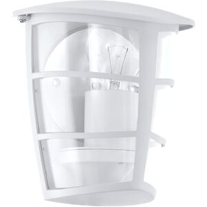 EGLO Zewnętrzna lampa ścienna Aloria, 1-punktowa lampa zewnętrzna, lampa ścienna z odlewu aluminiowego i tworzywa sztucznego, kolor: biały, oprawa: E2 EGLO Zewnętrzna lampa ścienna Aloria, 1-punktowa lampa zewnętrzna, lampa ścienna z odlewu aluminiowego i tworzywa sztucznego, kolor: biały, oprawa: E2