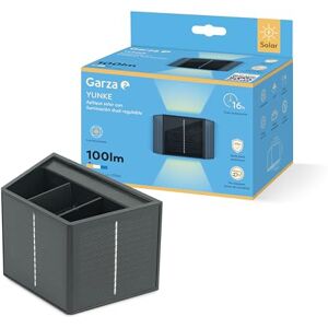Garza Solar LED kinkiet zewnętrzny 100 lm, 2700 K, podwójne oświetlenie w górę i w dół – czujnik zmierzchu, IP54, czas pracy 16h, regulowany kąt, montaż na ścianie. Garza Solar LED kinkiet zewnętrzny 100 lm, 2700 K, podwójne oświetlenie w górę i w dół – czujnik zmierzchu, IP54, czas pracy 16h, regulowany kąt, montaż na ścianie.
