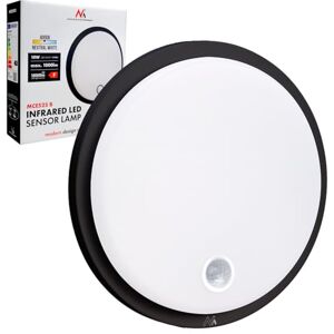 Maclean MCE525 lampa LED z czujnikiem ruchu PIR 10 W, IP65, neutralna 4000 K, 1000 lm, lampa sufitowa do użytku na zewnątrz i wewnątrz z pracą ciągłą klasa energetyczna F (czarna) Maclean MCE525 lampa LED z czujnikiem ruchu PIR 10 W, IP65, neutralna 4000 K, 1000 lm, lampa sufitowa do użytku na zewnątrz i wewnątrz z pracą ciągłą klasa energetyczna F (czarna)