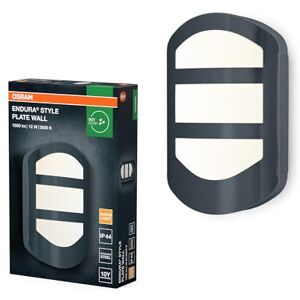 OSRAM ENDURA STYLE PLATE Wall, zewnętrzna lampa ścienna ciemnoszara, stal nierdzewna, 12W, 600lm, 3000K, IP44 OSRAM ENDURA STYLE PLATE Wall, zewnętrzna lampa ścienna ciemnoszara, stal nierdzewna, 12W, 600lm, 3000K, IP44