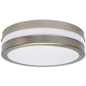 Kanlux Outdoor lampa sufitowa okrągła srebrna biała ogród garaż oświetlenie cokół 2xE27 IP44 8980 Kanlux Outdoor lampa sufitowa okrągła srebrna biała ogród garaż oświetlenie cokół 2xE27 IP44 8980
