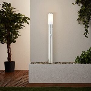 Brilliant Odporna na zachlapanie lampa LED do użytku na zewnątrz z regulowanym czujnikiem ruchu z przełącznikiem zmierzchowym do oświetlenia dekoracyjnego LED z metalu/tworzywa sztucznego, ze stali Brilliant Odporna na zachlapanie lampa LED do użytku na zewnątrz z regulowanym czujnikiem ruchu z przełącznikiem zmierzchowym do oświetlenia dekoracyjnego LED z metalu/tworzywa sztucznego, ze stali