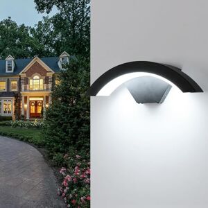 Comely Zewnętrzny/Wewnętrzny Kinkiet LED, 24W 2700LM Nowoczesna Lampa Ścienna IP65 Wodoszczelna, Czarny Zewnętrzny Spot LED Na Podwórko Ogród Taras Wejście Garaż, Zimna Biel 6500K Comely Zewnętrzny/Wewnętrzny Kinkiet LED, 24W 2700LM Nowoczesna Lampa Ścienna IP65 Wodoszczelna, Czarny Zewnętrzny Spot LED Na Podwórko Ogród Taras Wejście Garaż, Zimna Biel 6500K