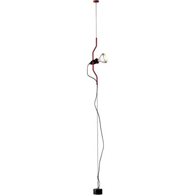 Flos Lampa sufitowa Parentesi ściemniacz ze stali w kolorze czerwonym 150 W, wymiary: Długość kabla: 400 cm, średnica: 11 cm, F5600035 Flos Lampa sufitowa Parentesi ściemniacz ze stali w kolorze czerwonym 150 W, wymiary: Długość kabla: 400 cm, średnica: 11 cm, F5600035