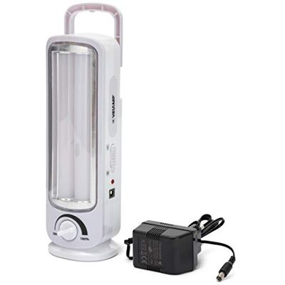 Velamp Twix lampa awaryjna, szara, 23 cm Velamp Twix lampa awaryjna, szara, 23 cm