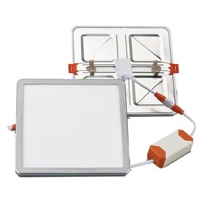 Monkey Ladder Ściemnialne oświetlenie wpuszczane kwadratowe 175 x 175 mm, 15 W, 4000 K, kolor srebrny, z regulowanym cięciem, idealne do oświetlenia dekoracyjnego i funkcjonalnego. Monkey Ladder Ściemnialne oświetlenie wpuszczane kwadratowe 175 x 175 mm, 15 W, 4000 K, kolor srebrny, z regulowanym cięciem, idealne do oświetlenia dekoracyjnego i funkcjonalnego.