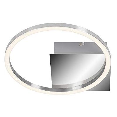 BRILONER Leuchten Lampa sufitowa LED, lampa sufitowa ściemniana, wraz z funkcją pamięci, 7,5 W, 750 lumenów, 3000 kelwinów, chromowane aluminium, 260 x 260 x 60 mm (dł. x szer. x wys.) BRILONER Leuchten Lampa sufitowa LED, lampa sufitowa ściemniana, wraz z funkcją pamięci, 7,5 W, 750 lumenów, 3000 kelwinów, chromowane aluminium, 260 x 260 x 60 mm (dł. x szer. x wys.)