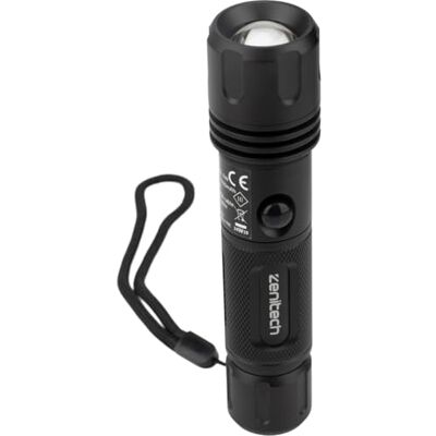 Zenitech Latarka LED ładowalna USB 160/500lm Zenitech Latarka LED ładowalna USB 160/500lm