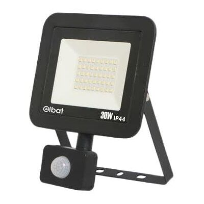 Elbat serii Slim Reflektor LED 30W z czujnikiem ruchu 2400lm 6500K Fajne światło IP65 Elbat serii Slim Reflektor LED 30W z czujnikiem ruchu 2400lm 6500K Fajne światło IP65