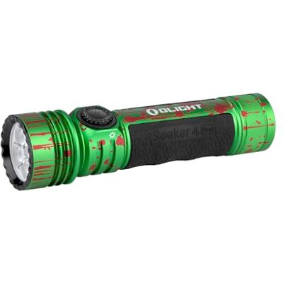 OLIGHT Seeker 4 Pro LED Latarka akumulatorowa 4600 lumenów zasięg 260 metrów bardzo wydajna wojskowa 5 trybów oświetlenia IPX8 Wodoodporna lampa błyskowa do ratownictwa itp. (Zombie Green) OLIGHT Seeker 4 Pro LED Latarka akumulatorowa 4600 lumenów zasięg 260 metrów bardzo wydajna wojskowa 5 trybów oświetlenia IPX8 Wodoodporna lampa błyskowa do ratownictwa itp. (Zombie Green)