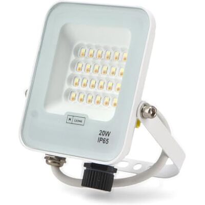 M Ledme Reflektor LED Napoli Plus biały 20 W, ochrona IP65, temperatura barwowa CCT, oświetlenie zewnętrzne, do użytku w ogrodach, tarasach, parkingach, hotelach, magazynach itp. M Ledme Reflektor LED Napoli Plus biały 20 W, ochrona IP65, temperatura barwowa CCT, oświetlenie zewnętrzne, do użytku w ogrodach, tarasach, parkingach, hotelach, magazynach itp.