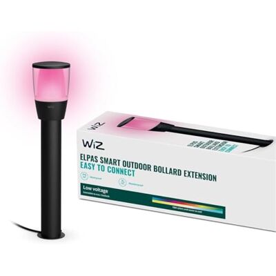 WiZ Inteligentna Lampa Ogrodowa Elpas, Wi-Fi, Bluetooth, Wiele Odcieni Bieli, Szeroka Paleta Kolorów, Sterowanie Aplikacją WiZ Inteligentna Lampa Ogrodowa Elpas, Wi-Fi, Bluetooth, Wiele Odcieni Bieli, Szeroka Paleta Kolorów, Sterowanie Aplikacją