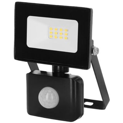 Kerbl Reflektor LED do użytku na zewnątrz, z czujnikiem ruchu, oświetlenie zewnętrzne, 10 W, 8,8 x 12,5 x 4,5 cm, regulowany kąt, 2 lata Kerbl Reflektor LED do użytku na zewnątrz, z czujnikiem ruchu, oświetlenie zewnętrzne, 10 W, 8,8 x 12,5 x 4,5 cm, regulowany kąt, 2 lata