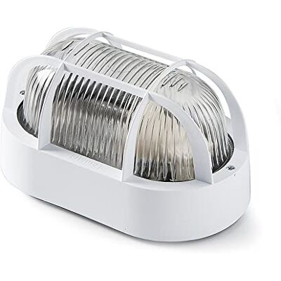 Famatel 4410 g – lampa ścienna owalna E-60 W biała Famatel 4410 g – lampa ścienna owalna E-60 W biała