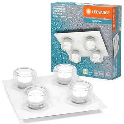 LEDVANCE ORBIS Flame lampa ścienna i sufitowa z diodami LED, biała, 22 W, 1400 lm, 3000/4000 K, temperatura barwowa regulowana za pomocą przełącznika ściennego (zimna biel i ciepła biel), stopień LEDVANCE ORBIS Flame lampa ścienna i sufitowa z diodami LED, biała, 22 W, 1400 lm, 3000/4000 K, temperatura barwowa regulowana za pomocą przełącznika ściennego (zimna biel i ciepła biel), stopień