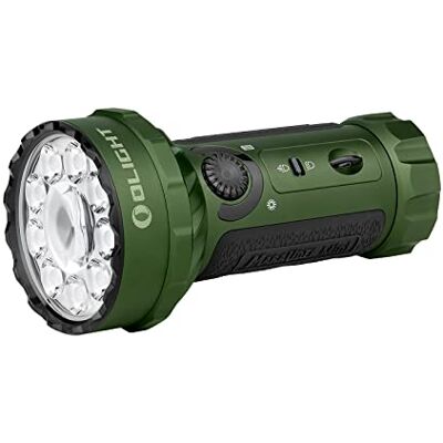 OLIGHT Marauder Mini LED Super Bright 7000 Lumen 600 Metre Akumulatorowa latarka z reflektorem i reflektorem, 3 rodzaje kolorowych diod LED z czujnikiem odległości do użytku na zewnątrz (zielony) OLIGHT Marauder Mini LED Super Bright 7000 Lumen 600 Metre Akumulatorowa latarka z reflektorem i reflektorem, 3 rodzaje kolorowych diod LED z czujnikiem odległości do użytku na zewnątrz (zielony)
