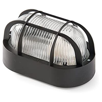 Famatel Metal 4409 G – lampa ścienna owalna E-60 W czarna Famatel Metal 4409 G – lampa ścienna owalna E-60 W czarna
