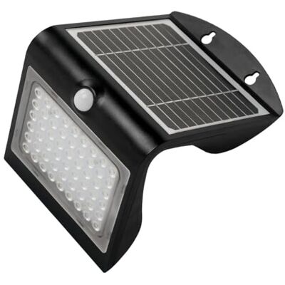 VoltShine 4W czarny reflektor solarny LED z czujnikiem ruchu zapewnia oświetlenie zewnętrzne i bezpieczeństwo w nocy. VoltShine 4W czarny reflektor solarny LED z czujnikiem ruchu zapewnia oświetlenie zewnętrzne i bezpieczeństwo w nocy.