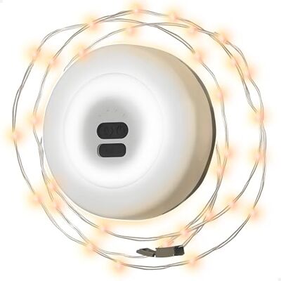 AKTIVE Lampa kempingowa LED, 2 w 1, 12x4 cm, zwijana girlanda 10 metrów, 136 diod LED, 200 lumenów, 3 tryby światła, kabel USB w zestawie, 6 godzin autonomii (63199) AKTIVE Lampa kempingowa LED, 2 w 1, 12x4 cm, zwijana girlanda 10 metrów, 136 diod LED, 200 lumenów, 3 tryby światła, kabel USB w zestawie, 6 godzin autonomii (63199)