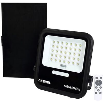 Kerbl SolarLED Elio reflektor zewnętrzny LED – w zestawie zewnętrzny moduł solarny (wymiary 27 x 4,9 x 30,6 cm, waga 0,22 kg, czarny, tworzywo sztuczne) 345696 Kerbl SolarLED Elio reflektor zewnętrzny LED – w zestawie zewnętrzny moduł solarny (wymiary 27 x 4,9 x 30,6 cm, waga 0,22 kg, czarny, tworzywo sztuczne) 345696
