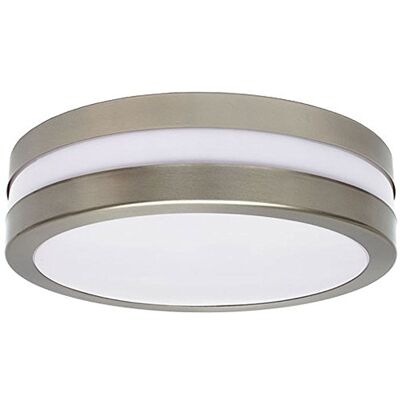 Kanlux Outdoor lampa sufitowa okrągła srebrna biała ogród garaż oświetlenie cokół 2xE27 IP44 8980 Kanlux Outdoor lampa sufitowa okrągła srebrna biała ogród garaż oświetlenie cokół 2xE27 IP44 8980
