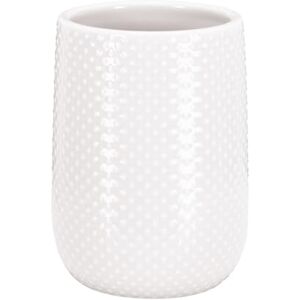 Kubek ceramiczny Dotty od Kleine Wolke - Okrągły, 0,3L, Biały - Akcesoria łazienkowe Kubek ceramiczny Dotty od Kleine Wolke - Okrągły, 0,3L, Biały - Akcesoria łazienkowe