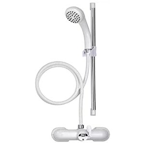 Croydex Ab220022 Biały i chrom zestaw mieszacza prysznicowego i wanny - Bath Shower Mixer Set Croydex Ab220022 Biały i chrom zestaw mieszacza prysznicowego i wanny - Bath Shower Mixer Set