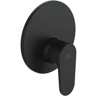 Ideal Standard Cerafine O, Wbudowany mikser jednouchwytowy prysznicowy, Jedna droga, Części zewnętrzne, Jedwabny czarny Ideal Standard Cerafine O, Wbudowany mikser jednouchwytowy prysznicowy, Jedna droga, Części zewnętrzne, Jedwabny czarny