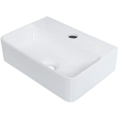 Ibergrif M41101, Umywalka ceramiczna, Biały Ibergrif M41101, Umywalka ceramiczna, Biały