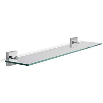 Croydex QM441441 Flexi-Fix Chester szklana półka, srebrna, 54 x 617 x 134 mm Croydex QM441441 Flexi-Fix Chester szklana półka, srebrna, 54 x 617 x 134 mm