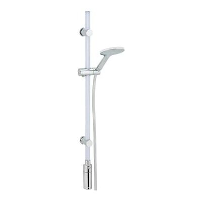 Avilia Zestaw drążków prysznicowych z głowicą prysznicową z oświetleniem LED, ABS, 94 cm, chromowany Avilia Zestaw drążków prysznicowych z głowicą prysznicową z oświetleniem LED, ABS, 94 cm, chromowany