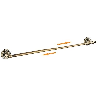 PEONYBATH Antique Bronze Brass Towel Bar,Adjustable 15.5 to 27.5 Inch Bath Towel Bar Rack for Bathroom Towel Holder, Wall Mounted Bathroom Hardware Accessories,Pattern Carving Design PEONYBATH Antique Bronze Brass Towel Bar,Adjustable 15.5 to 27.5 Inch Bath Towel Bar Rack for Bathroom Towel Holder, Wall Mounted Bathroom Hardware Accessories,Pattern Carving Design