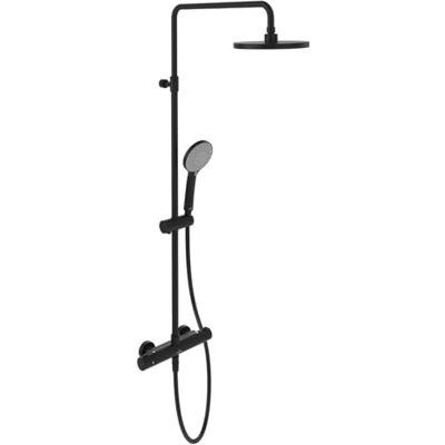 Villeroy & Boch Uniwersalny system prysznicowy Showers – deszczownica z termostatem i słuchawką prysznicową – 3 rodzaje strumienia – elastyczny uchwyt na słuchawkę prysznicową – łatwy w pielęgnacji, Villeroy & Boch Uniwersalny system prysznicowy Showers – deszczownica z termostatem i słuchawką prysznicową – 3 rodzaje strumienia – elastyczny uchwyt na słuchawkę prysznicową – łatwy w pielęgnacji,
