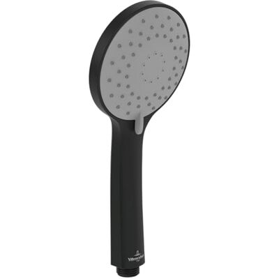 Villeroy & Boch Universal Showers słuchawka prysznicowa z 3 rodzajami strumienia, z wbudowanym zaworem przepływu zwrotnego, łatwa w czyszczeniu, okrągła, matowa czerń Villeroy & Boch Universal Showers słuchawka prysznicowa z 3 rodzajami strumienia, z wbudowanym zaworem przepływu zwrotnego, łatwa w czyszczeniu, okrągła, matowa czerń