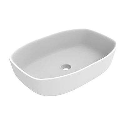 ERCOS Zlew blatowy Prostokątny ceramiczny, Umywalka Łazienka Matowy Kolor Biały, Bez przelewu, Wymiary 600X350 mm ERCOS Zlew blatowy Prostokątny ceramiczny, Umywalka Łazienka Matowy Kolor Biały, Bez przelewu, Wymiary 600X350 mm