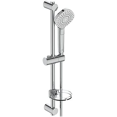 Ideal Standard Zestaw prysznicowy zawiera głowicę prysznicową Evo Diamond Multi Spray, szynę 600 mm i wąż 1,75 m, B2621AA, chrom Ideal Standard Zestaw prysznicowy zawiera głowicę prysznicową Evo Diamond Multi Spray, szynę 600 mm i wąż 1,75 m, B2621AA, chrom